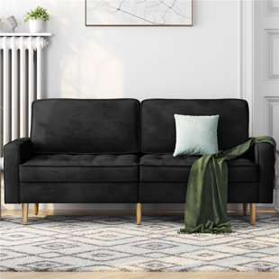 Black couch deals with studs